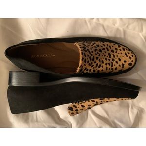 New Aerosoles Dyed Animal Print Cow Hair Loafers